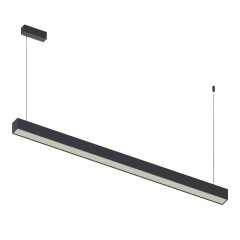 ST612.433.32 Светильник подвесной Черный LED 1*35W 3000K 698Lm Ra>80 120°IP20 L1120xW50xH60 180-220V Подвесные светильники