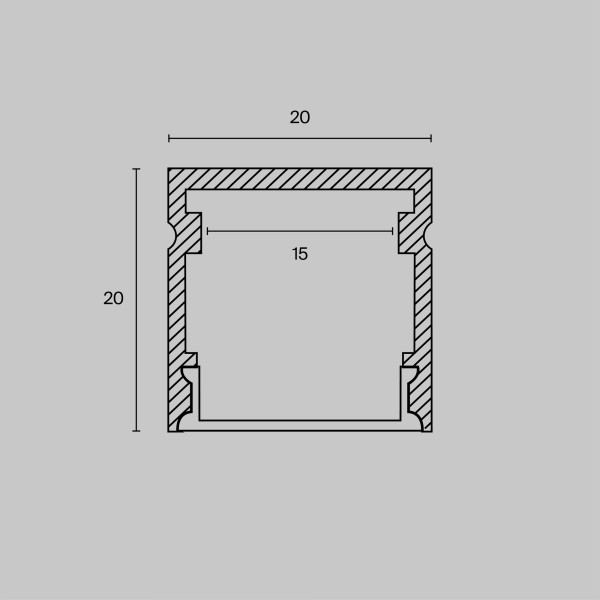 Комплектующие к светодиодной ленте Led Strip ALM-2020-S-2M