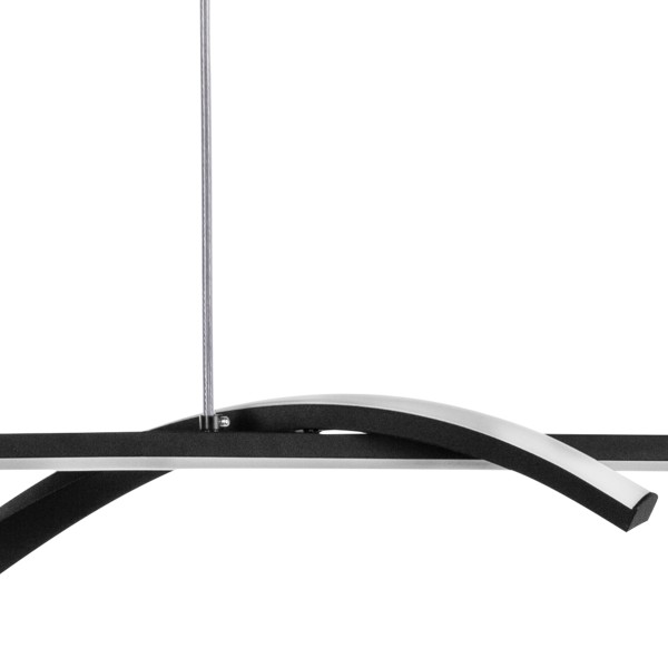 736447 Люстра ROTONDA 55W LED 2736LM 120G ЧЕРНЫЙ 3000-6000K