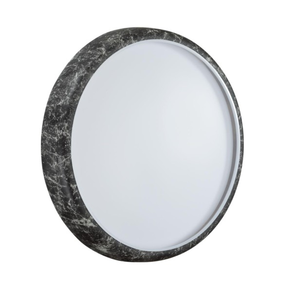 7639/DL COLOR SN 137 Светильник пластик/черн. мрамор LED 48Вт 4000K D410 IP43 MRAMO BLACK