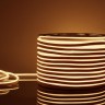Светодиодный гибкий неон 220 В 9.6 Вт/м 120 Led/м 2835 IP67, односторонний теплый белый 3300 K, 50 м Гибкий неон 220V 9,6W 120Led 2835 IP67 односторонний теплый белый, 50 м