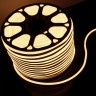 Светодиодный гибкий неон 220 В 9.6 Вт/м 120 Led/м 2835 IP67, односторонний теплый белый 3300 K, 50 м Гибкий неон 220V 9,6W 120Led 2835 IP67 односторонний теплый белый, 50 м