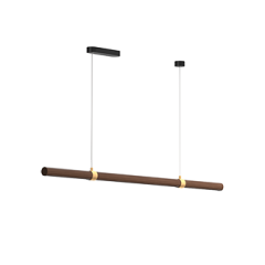 Деревянный подвесной (накладной) светодиодный светильник Ledron MOON 1200