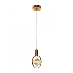 Люстра подвесная светодиодная, 1*3Вт, золотая бронза, 4000K CR.23453-1-P-GB-LED