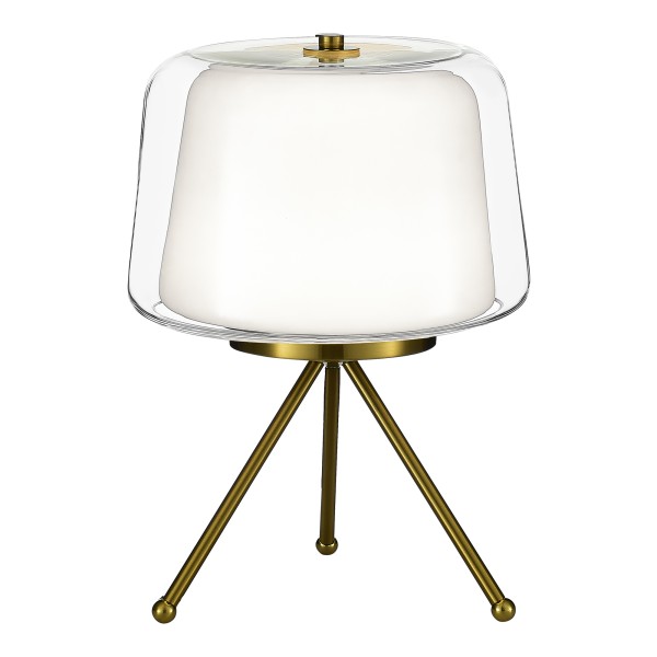 SL6127.304.01 Прикроватная лампа ST-Luce Латунь/Белый, Прозрачный LED 1*16W 3000K PANDORA