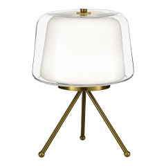 SL6127.304.01 Прикроватная лампа ST-Luce Латунь/Белый, Прозрачный LED 1*16W 3000K PANDORA