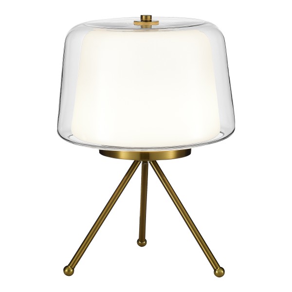 SL6127.304.01 Прикроватная лампа ST-Luce Латунь/Белый, Прозрачный LED 1*16W 3000K PANDORA