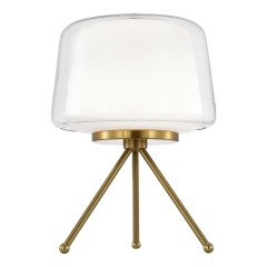 SL6127.304.01 Прикроватная лампа ST-Luce Латунь/Белый, Прозрачный LED 1*16W 3000K PANDORA