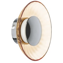 809013 Бра CELESTA LED 6W 300LM ХРОМ/КОНЬЯЧНЫЙ 3000K