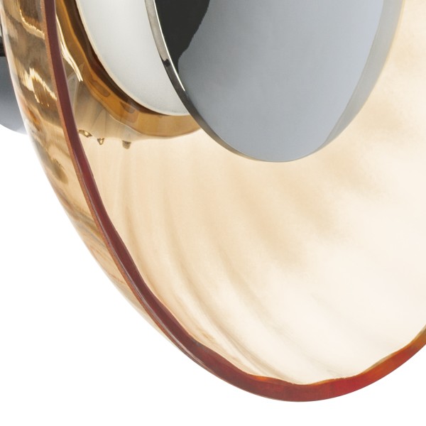 809013 Бра CELESTA LED 6W 300LM ХРОМ/КОНЬЯЧНЫЙ 3000K