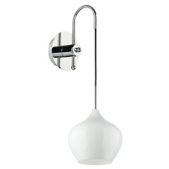 803540 Бра PENTOLA 1х40W E14 ХРОМ/БЕЛЫЙ