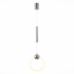 SL1578.103.01 Подвес ST-Luce Хром/Белый,Хром LED 1*15W 3000K GIERA