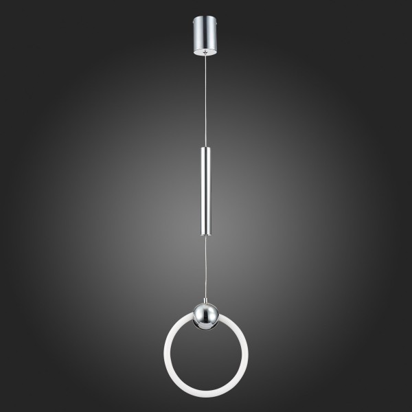 SL1578.103.01 Подвес ST-Luce Хром/Белый,Хром LED 1*15W 3000K GIERA