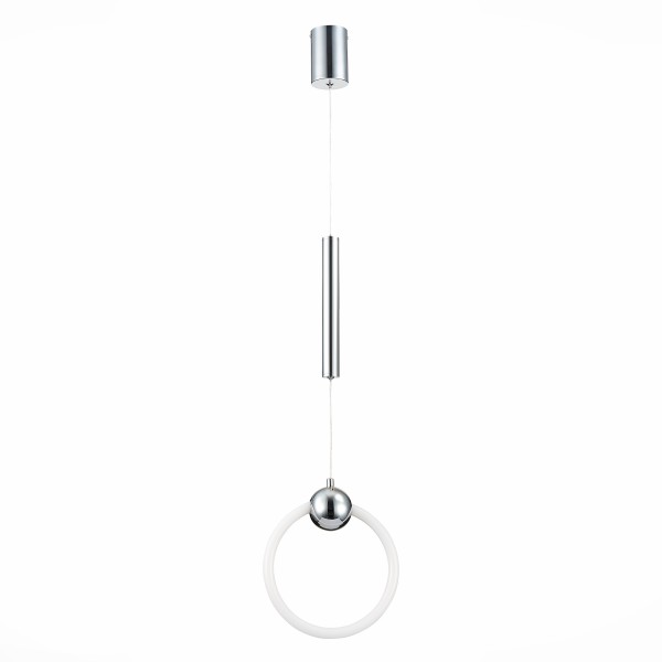 SL1578.103.01 Подвес ST-Luce Хром/Белый,Хром LED 1*15W 3000K GIERA