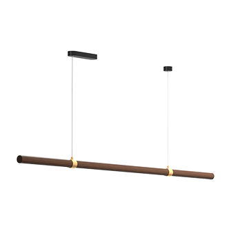 Деревянный подвесной (накладной) светодиодный светильник Ledron MOON 1500