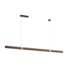 Деревянный подвесной (накладной) светодиодный светильник Ledron MOON 1500