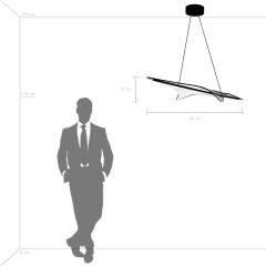 731313 Люстра VARESE 29W LED 2888LM 360G ЗОЛОТО 3000K