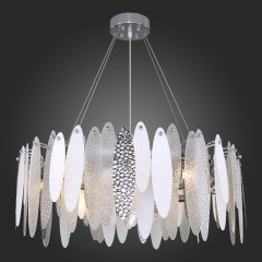 SL1224.103.10 Люстра подвесная ST-Luce Хром/Прозрачный, Белый E14 10*60W LASTRA