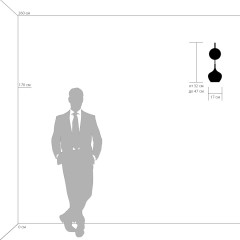 803543 Бра PENTOLA 1х25W G9 ХРОМ/ЯНТАРЬ