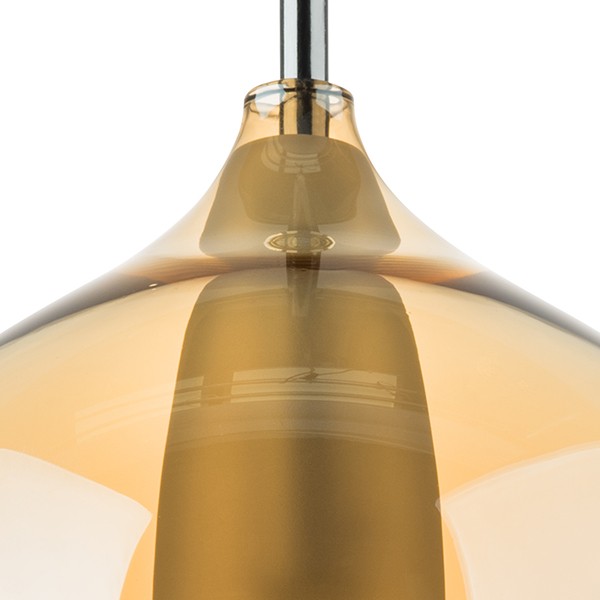 803543 Бра PENTOLA 1х25W G9 ХРОМ/ЯНТАРЬ