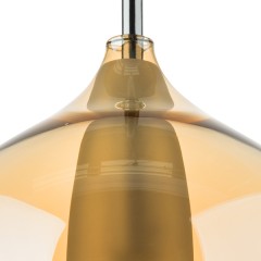 803543 Бра PENTOLA 1х25W G9 ХРОМ/ЯНТАРЬ