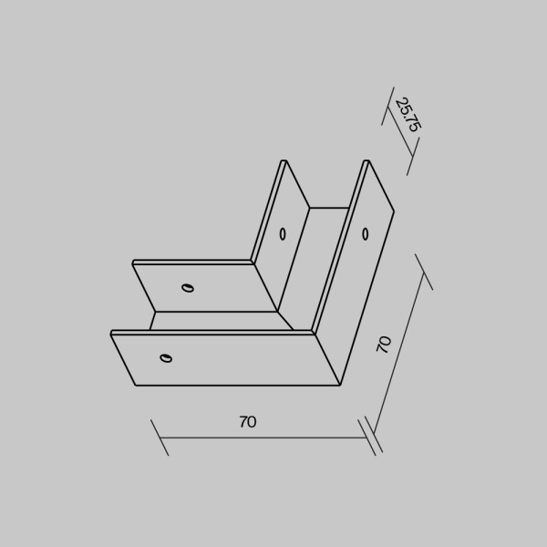 Комплектующие для уличной трековой системы Outdoor O-TR001-AC90