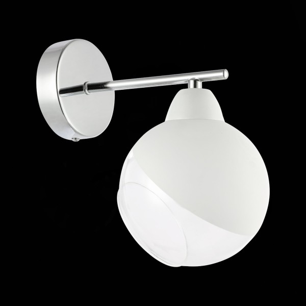 SLE102701-01 Светильник настенный Хром/Прозрачный, Матовый никель E14 1*40W GIORTE