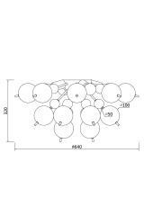 Потолочный светильник Maytoni MOD133CL-04BS