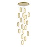 SL6506.203.18 Светильник подвесной ST-Luce Золотистый/Золотистый, Прозрачный LED 18*9W 3000K ALLUNGO