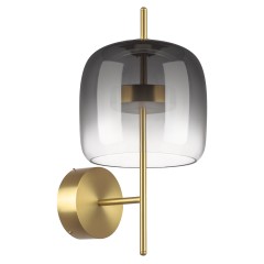 804618 Бра CUPOLA LED 9W 450LM ЗОЛОТО/ДЫМЧАТЫЙ 3000K