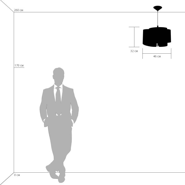 811132 Подвес PITTORE 3х40W E27 ЗОЛОТО