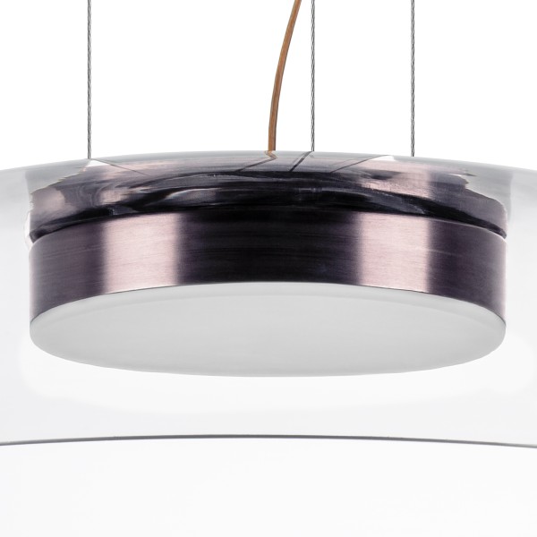 809210 Люстра CELESTA LED 24W 1200LM КОФЕЙНЫЙ/ПРОЗРАЧНЫЙ 3000K