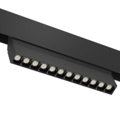  Трековый светодиодный светильник магнитный SPOT BLACK BOOK MAGNETIC S20 48V 16W 36° CRI90 OSRAM 3000K | Черный корпус L220хH110mm