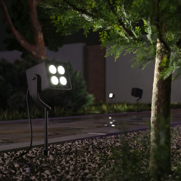 Уличный светодиодный поворотный светильник VISOR чёрный 35142/S