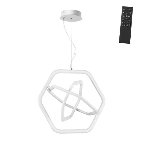 359174 OVER NT23 160 белый Светильник подвесной диммируемый, в комплекте пульт ДУ IP20 LED 4000К 148W 220V ONDO