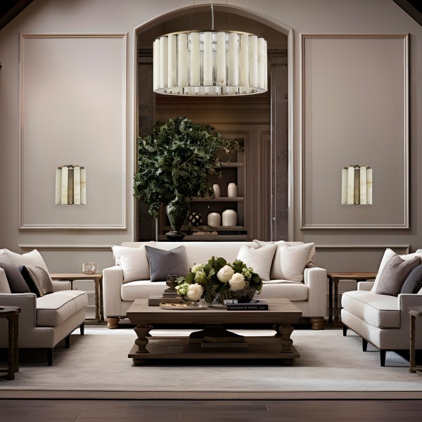 SL1516.303.08 Светильник подвесной ST-Luce Бронза, Прозрачный/Белый алебастр E14 8*40W DELIGHT