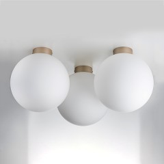 812033 Люстра GLOBO 1х40W E14 ШАМПАНЬ/БЕЛЫЙ