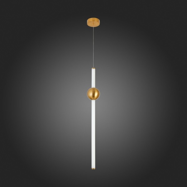 SL1222.213.01 Светильник подвесной ST-Luce Золотистый/Золотистый, Белый LED 1*18W 4000K ANGURRA