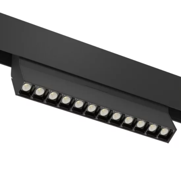  Трековый светодиодный светильник магнитный SPOT BLACK BOOK MAGNETIC S20 48V 16W 36° CRI90 OSRAM 4000K | Черный корпус L220хH110mm