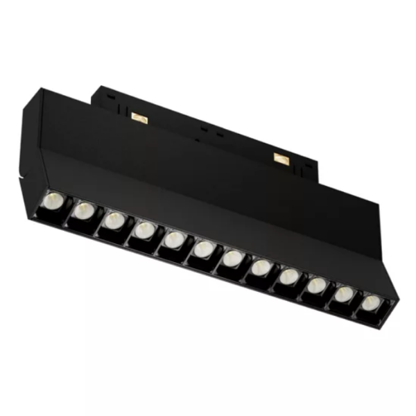  Трековый светодиодный светильник магнитный SPOT BLACK BOOK MAGNETIC S20 48V 16W 36° CRI90 OSRAM 4000K | Черный корпус L220хH110mm