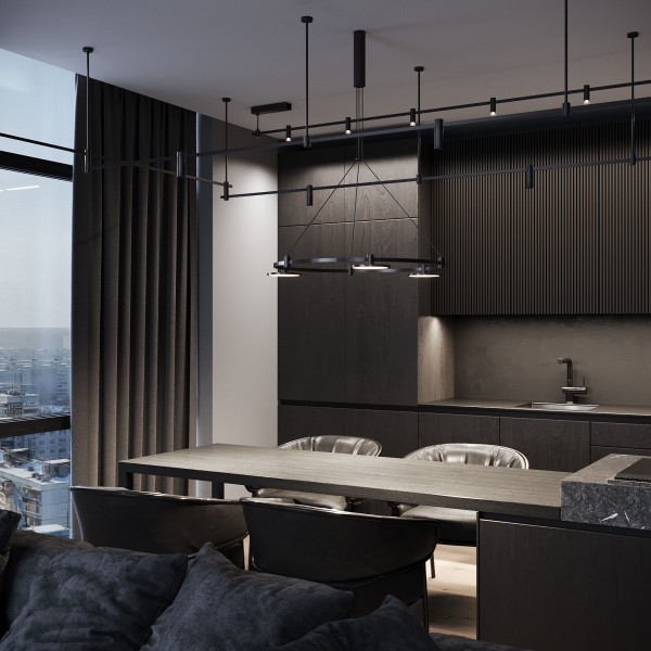 Esthetic Magnetic Декоративная стойка с вводом питания 606 мм 85148/00