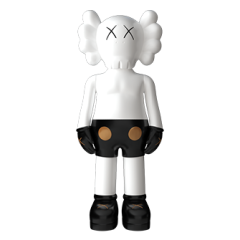 Дизайнерская статуэтка копилка KAWS Companion синий