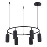 SL1213.403.06 Светильник подвесной ST-Luce Черный/Черный GU10 6*5W 4000K KENDO