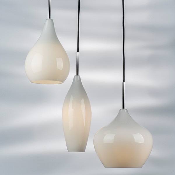 803050 Подвес PENTOLA 3х40W E14 ХРОМ/БЕЛЫЙ