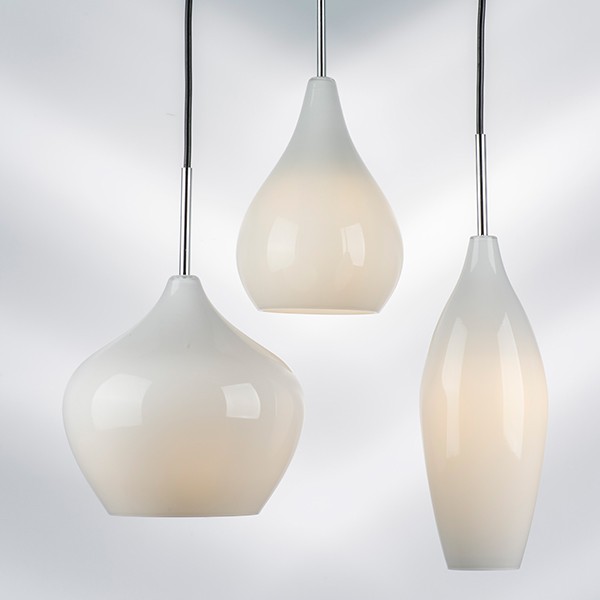 803050 Подвес PENTOLA 3х40W E14 ХРОМ/БЕЛЫЙ