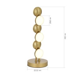 SL6610.204.06 Прикроватная лампа ST-Luce золотистый/белый LED 1*12W 4000K MONRO