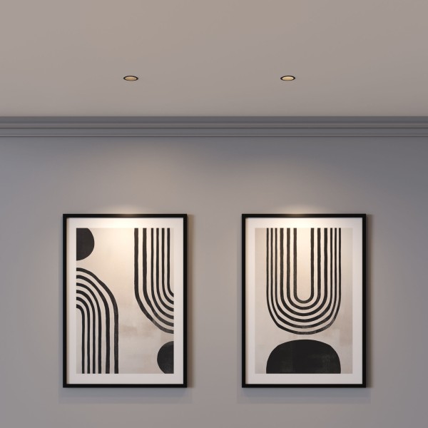 Светильник встраиваемый Side GU10 черный 25059/01