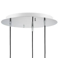 803053 Подвес PENTOLA 3х25W G9 ХРОМ/ЯНТАРЬ