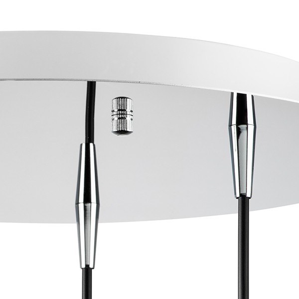 803053 Подвес PENTOLA 3х25W G9 ХРОМ/ЯНТАРЬ