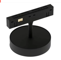 Трековый светодиодный светильник магнитный RONDO MAGNETIC MASK S20 48V 10W 36° CRI90 OSRAM 3000K | Черный корпус Ø95х135 mm